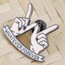 Whatever Forever Enamel Brooch Pin Jacket Badge Best Friends Brooch Jewelry LJ
