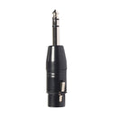 3 Pin XLR Female To 6.35mm TRS Male Stereo Plug-In Audio Adapter