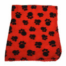 Cute Pet Dog Cat Blanket Paw Pattern Soft Fleece Mat Bed Cover G6M8