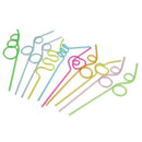 10 pieces Straws with ks Curly Straws Straws Table Decoration for Kids B V2B6