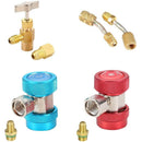 R134A Quick Coupler Connector Adapter, Freon Charging Refrigerant Kit ,Tap