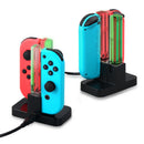 with LED Indicator Charging Dock for Switch Joy-Con Charger Grips 4in1