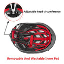 Ultralight Cycling Bike Helmet with Removable Visor Magnetic Goggles Black