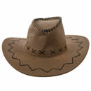 Retro Unisex Denim Wild West Cowboy Cowgirl Rodeo Fancy Dress Accessory HatsM6D6