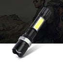 Multi-functional USB Rechargeable COB LED Outdoor Light Lamp Flashlight Torch 3c