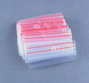100PCS 10X15cm Resealable Zip Lock Plastic Bags Reseal Clear Ziplock Clip LJ