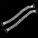 3-Row Design Rhinestone Crystal Bikini Connectors Buckles for Swimwear DIY