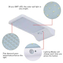 36LED Solar Powered PIR Motion Sensor Garden Outdoor Security Wall Light 2000mAh