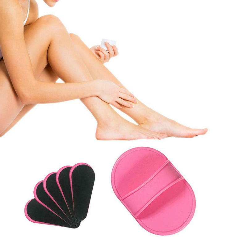 Natural Face Leg Hair Remover Epilator Exfoliator Pad Smooth Legs Skin Care A