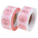 Pink Paper Label Stickers Thank You Stickers Scrapbooking 500pcs Seal LabelsBSE