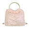 Fashion Soft Plush Handbag Women Shoulder Messenger Bag Travel Tote (Pink)