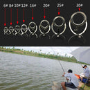 8X Repair Kit Fishing Rod Guides Tips Line Rings For Making Building RepairVES