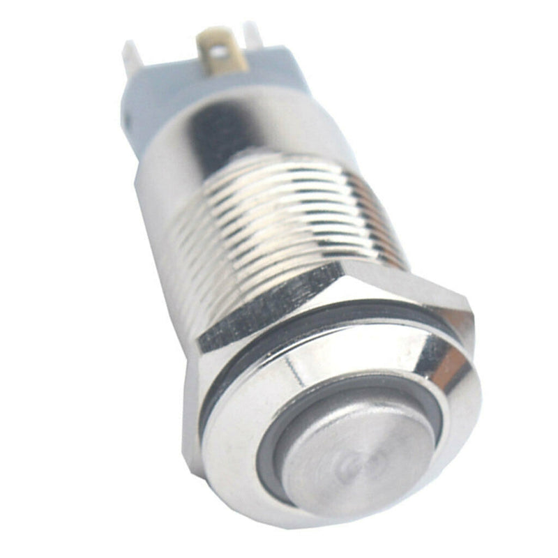 12V Waterproof Metal Indicator Ring Led Sprint Signal Soldering Feet 12mm