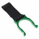 Green Carabiner Water Bottle Holder Camping Hiking with Compass