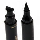 2 in 1 Pro Winged Eyeliner Stamp Waterproof Makeup Eye Liner Pencil Liquid Black
