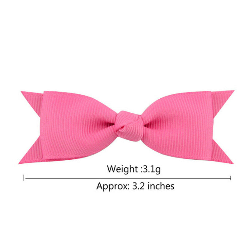 20 Pcs Baby Big Hair Bows Boutique Girls Alligator Clip Grosgrain Ribbon* LJ