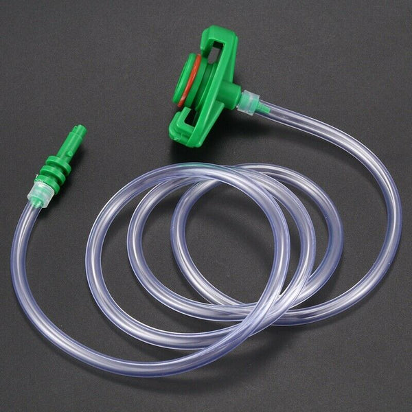 30CC-50CC Plastic Transparent Air Tubing Glue Dispenser Syringe Adapter S7E6