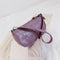 Alligator Pattern Shoulder Totes Bag Women Leather Chain Handbag (Purple)