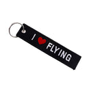 Embroidery fabric key ring car motorcycle key chain crew tag pilot bag luggageME