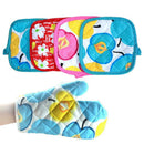 2pcs Microwave Oven Gloves Set Heat Insulation Mittens Kitchen Baking Glove