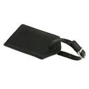 10x Black Leather Luggage Bag Tag Travel Accessories Suitcase Tag Name Card