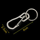 Stainless Steel Climbing Carabiner Key Chain Clip Hook Buckle Keychain Outdoor%o