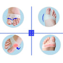 1 Pair Silicone Toe Separator Straightener Treatments Bunion Spacer Corrector