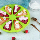 8 Triangle Round Silicone Cake Pan Tins Muffin Pizza Tray Baking Mould K2S9