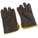 Welding Gloves 10" Cowhide Leather Protective Work Gloves Work Gloves, Brown