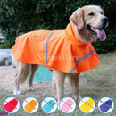 Reflective Dog Rain Coat Jacket Hooded Rainwear Poncho Slicker SM Yellow