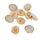 10pcs 12mm marble enamelcovered shank Buttons Metal Shank Buttons for Sewing DIY