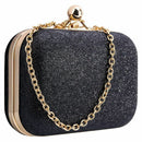 Women's bling evening party handbag Wedding ball clutch bag with chain Mini B7E4