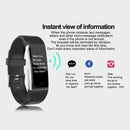 115Plus Blood Pressure Fitness Bluetooth Waterproof Heart Rate Monitor Watc Q8Q2