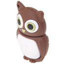 8GB Owl Shape USB 2.0 Memory Stick - Brown
