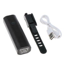 2xUSB Rechargeable Bike Light 400Lumens LED Bicycle Headlight  flashlights