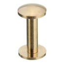 10x Arc Solid Brass Button Stud Screw Nail Screw back Leather Rivet Belt 10