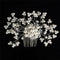 Flower Wedding Hair Pins Bridesmaid Crystal Diamante Pearls Bridal Clips Grip Gw