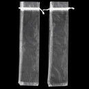 50pcs White Drawstring Organza Folding Hand Fan Pouch Party Wedding Favor G