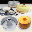 7" Aluminum Chiffon Cake Baking Mold Angel Food Cake Pan Mould DIY Reusable