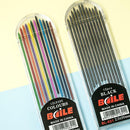 New 2.0mm 2B Colored Pencil Lead 2mm Mechanical-Clutch Refill Holder 12Color