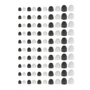 10 Pcs Hexagon Bolts Nuts Cover Caps- White - Premium Nylon - M8 13x15mm