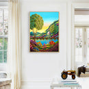 Full Round Drill Diamond Painting DIY Quiet Garden Rhinestone Picture Craft
