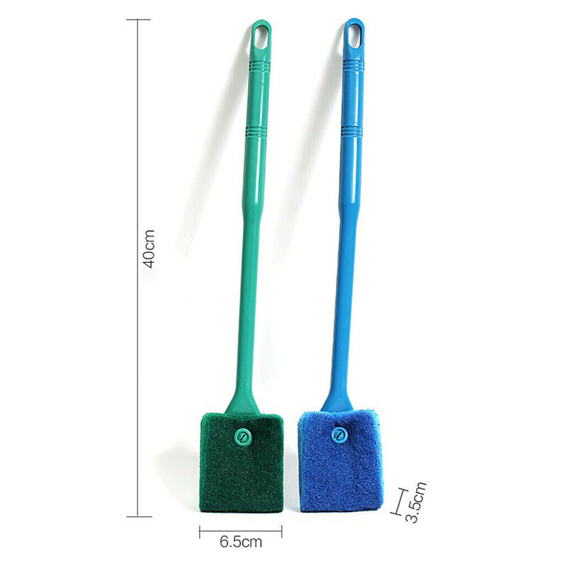 40cm Fish Tank Aquarium Glass Cleaner Cleaning Brush Algae Scrapper  Green