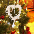 Christmas Tree Pendant Cute Plush Home Festival Ornaments (Heart Apricot) A
