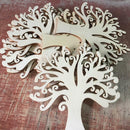 10pcs Wooden Tree Embellishments for Crafts 12.5cm Blank Wooden Tree