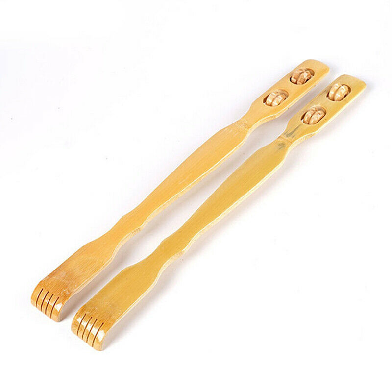 Long Bamboo Body Itch Back Scratcher Stick Scratching Aid Massage Roller 47CM #