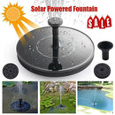 LED Lights Solar Powered Fountain Water Pump Night Bird Floating Garden S1L2