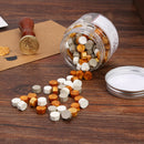 170pcs Octagon Wax Seal Tablet Pill Beads for Wedding DIY Sealing Stamp (1) A