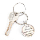 Best Friends Keychain Friendship Jewelry Metal Best Friend Pendant Key Ring 3C