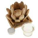 Wooden Candle Holders Lotus Tealight Stand Wedding Church Home Decor